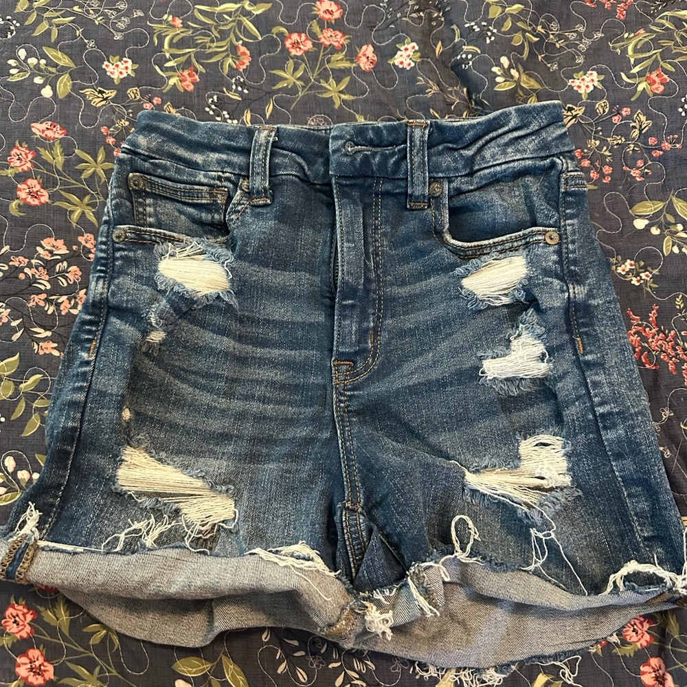 American Eagle Outfitters Curvy Hi-Rise Shorty Size 2